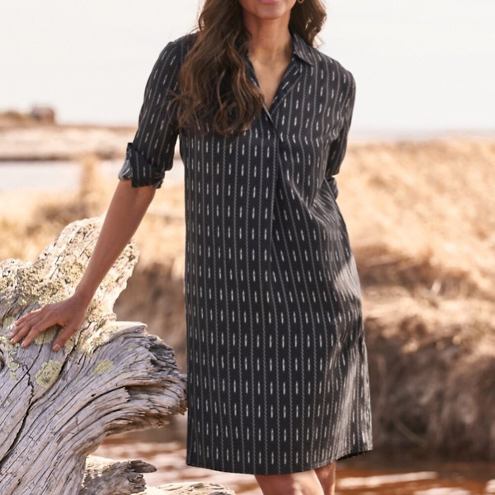 Garnet Hill Modern Tencel Shirtdress